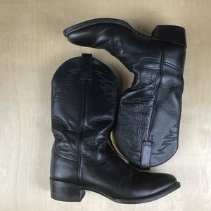 Ariat Womens Cowboy Boots Pointed Toe Black Sz 8.5B Cowgirl Rodeo